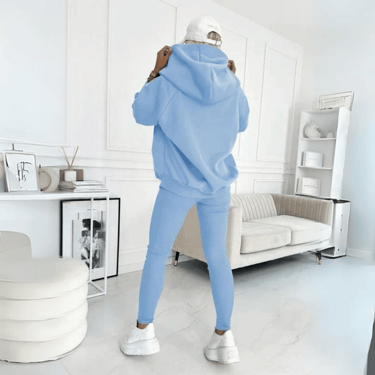 Oversized Hooded Sweatshirt 3pc Set