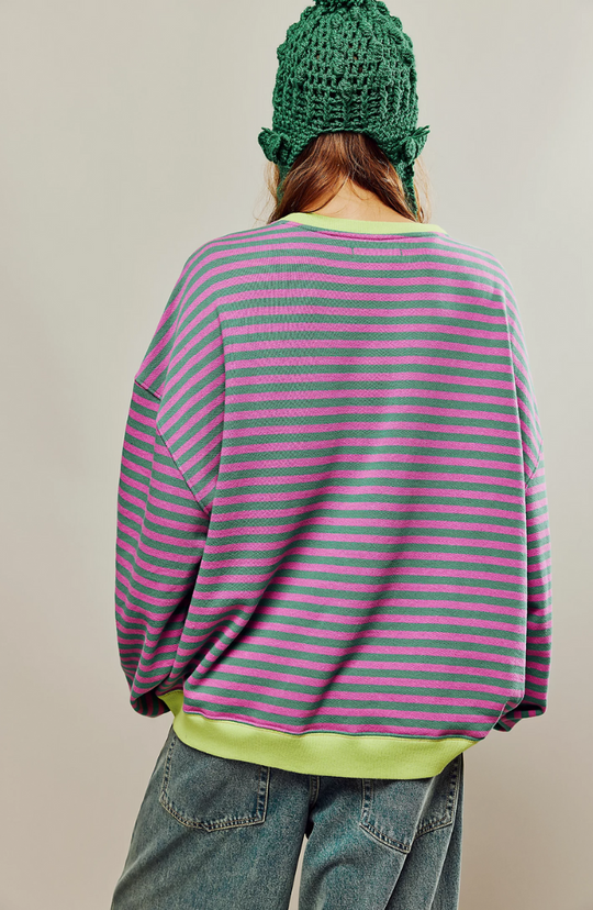 Ashley | Playful Striped Sweater