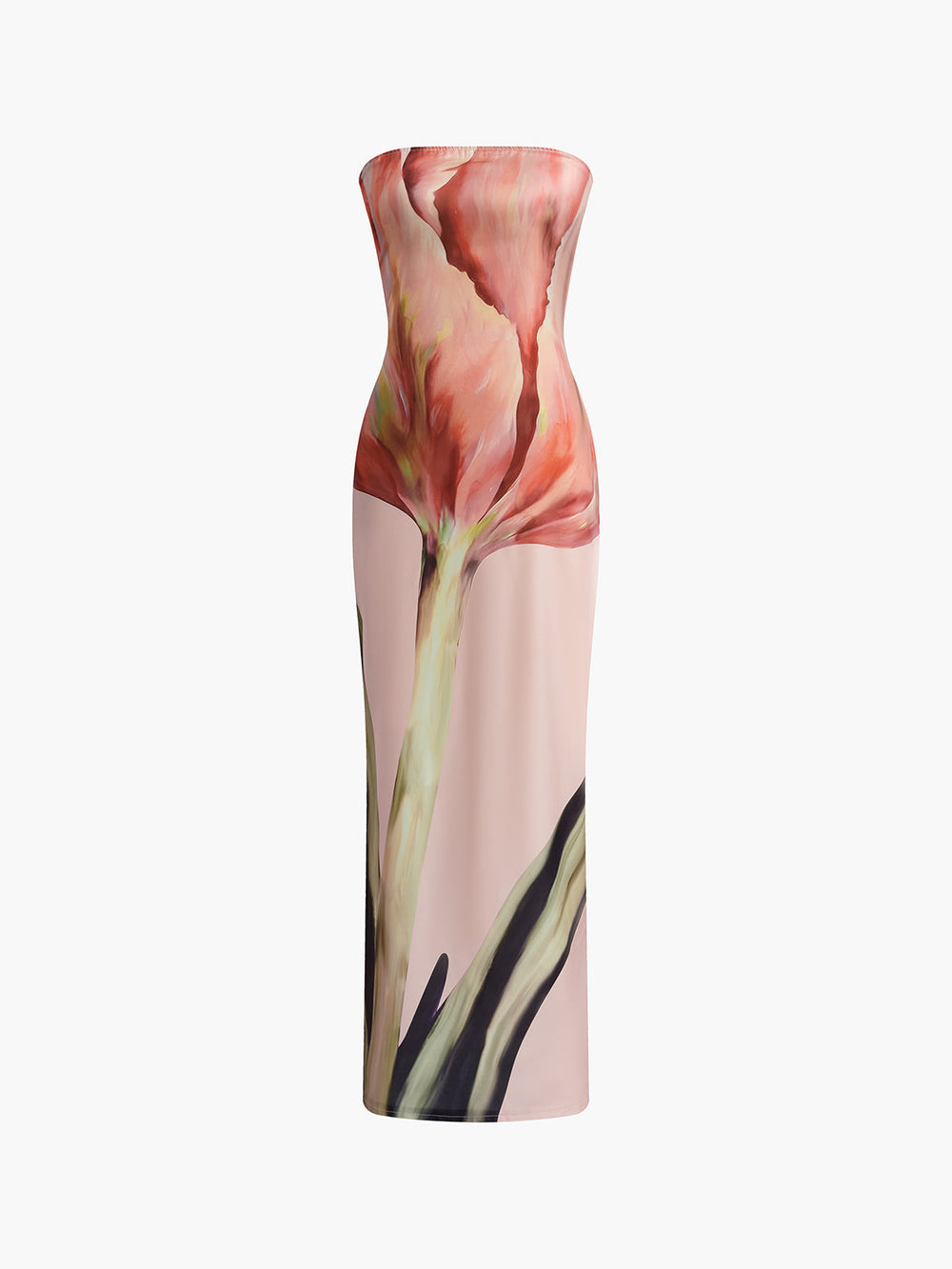 Macy | Satin Flower Dress