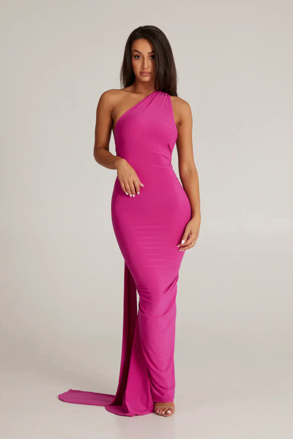 Lynessa - One Shoulder Cut-Out Maxi Dress