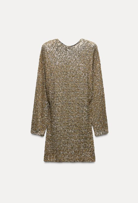 SHORT SEQUINNED DRESS