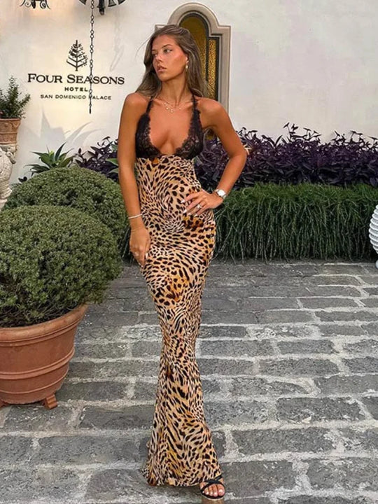 Aila | Leopard Maxi Dress